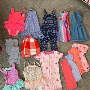 Lot of baby girl clothes